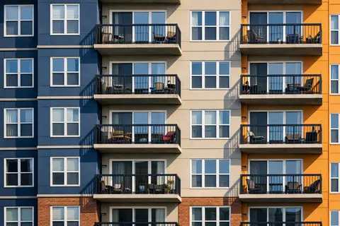 Ontario apartment building with balconies, representing Lexwood Law's landlord and tenant lawyer services